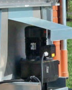 Rain cover for drive straw dispenser